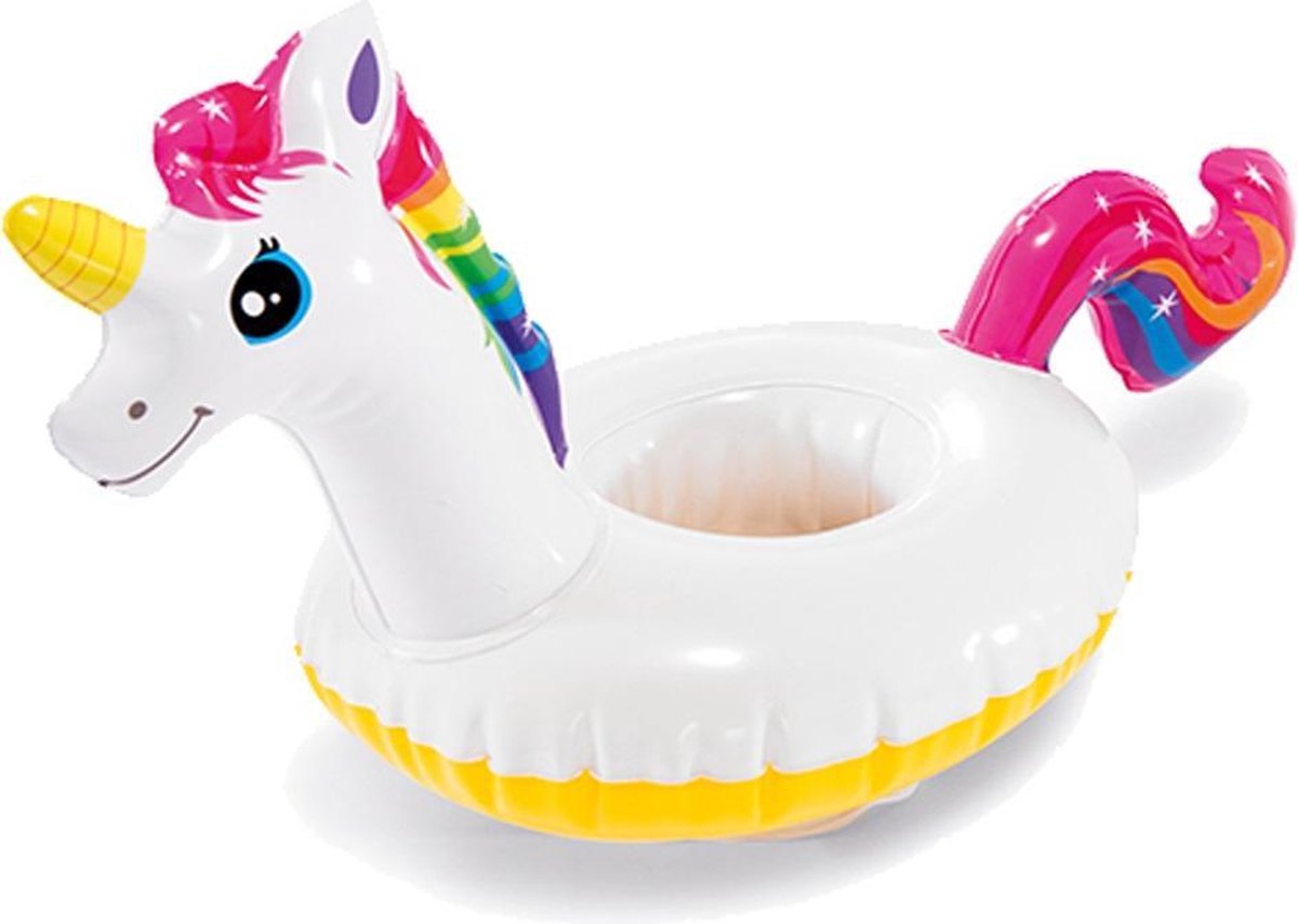 Intex - Opblaas Bekerhouder - Eenhoorn (57506) - Wit