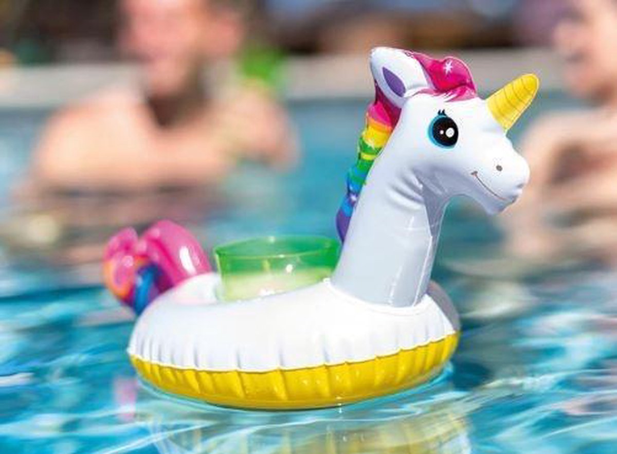 Intex - Opblaas Bekerhouder - Eenhoorn (57506) - Wit