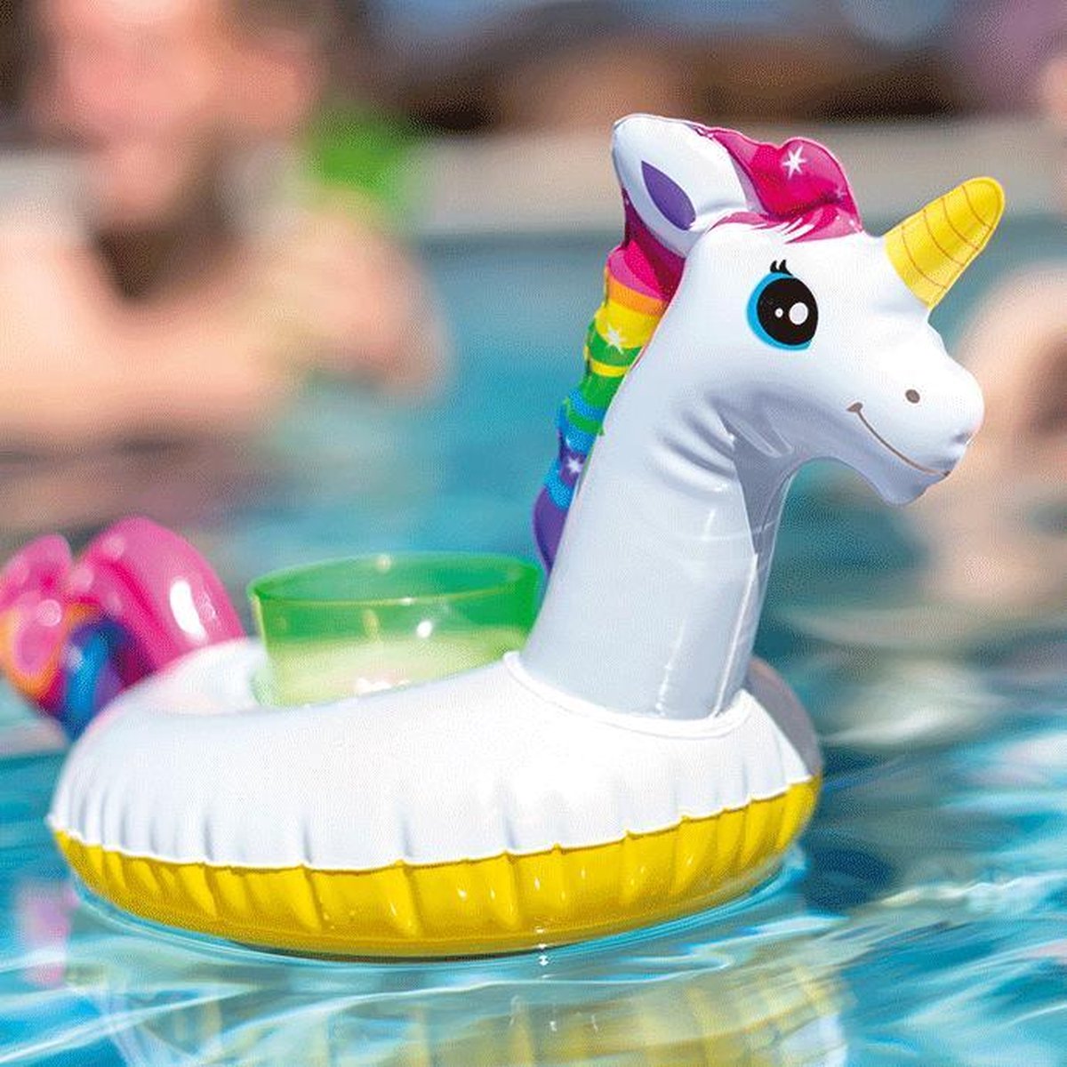 Intex - Opblaas Bekerhouder - Eenhoorn (57506) - Wit