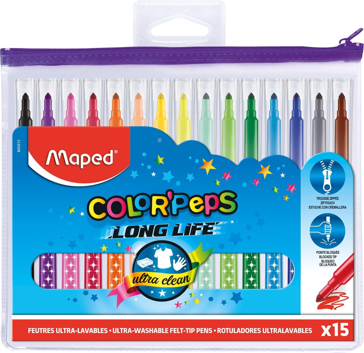 Maped Viltstift Colorpeps, Etui Van 15 Stuks