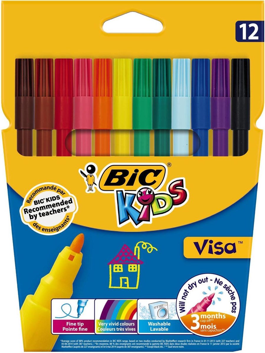 Bic Kids Viltstift Visa 12 Stiften