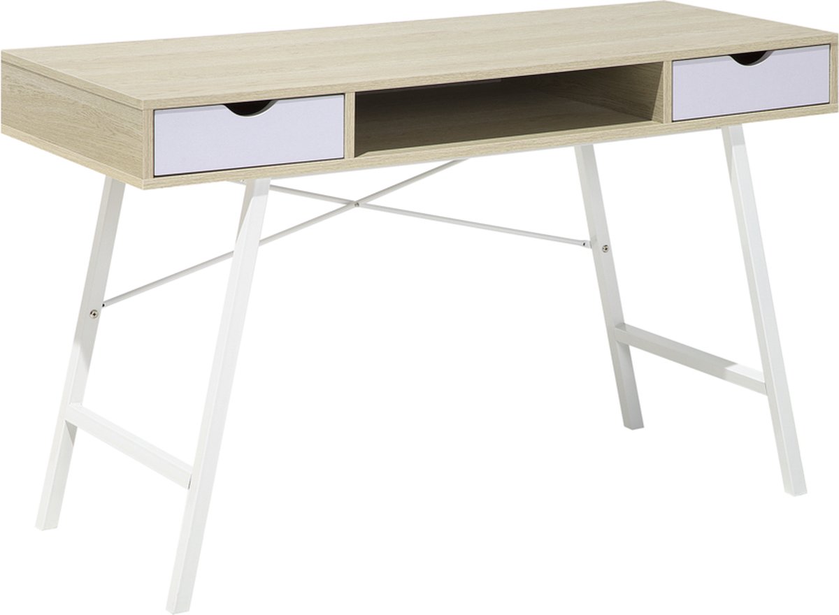 Beliani Clarita Bureau Mdf 48 X 120 Cm - Bruin