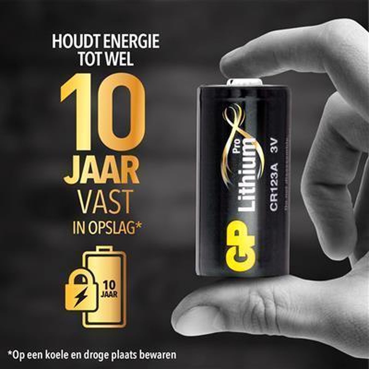 GP Lithium Cr123 3v Blister 1