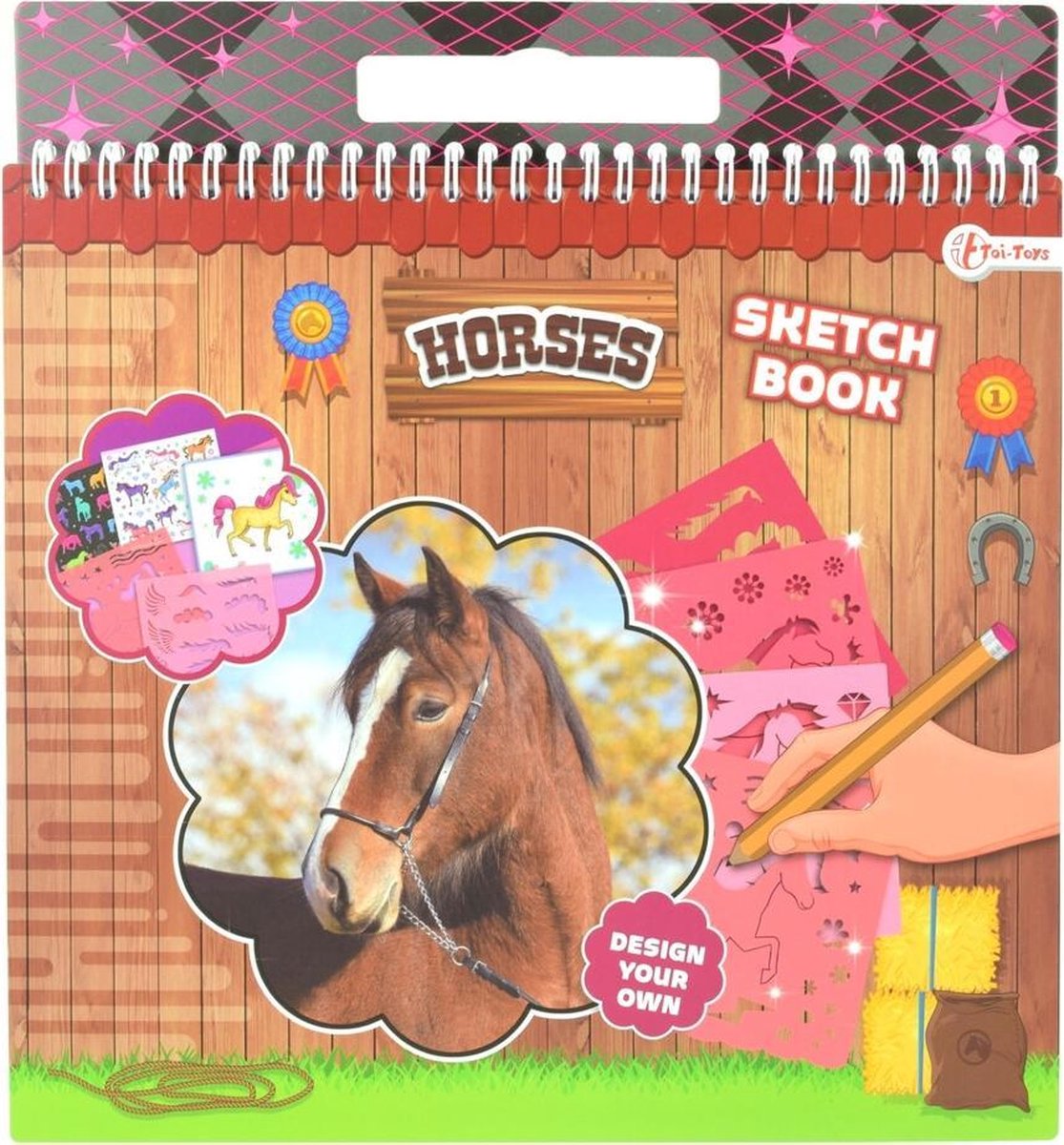 Toi-Toys Tekenboek Paarden Meisjes