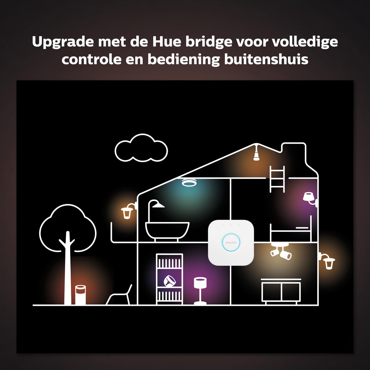 Philips Hue Fugato Spot White & Colour Bluetooth - Zwart