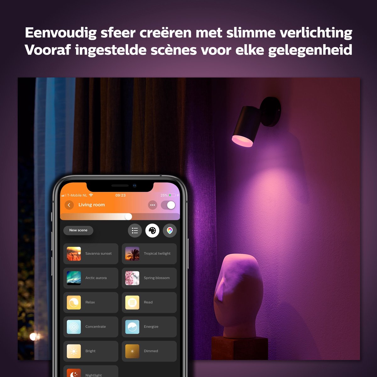 Philips Hue Fugato Spot White & Colour Bluetooth - Zwart