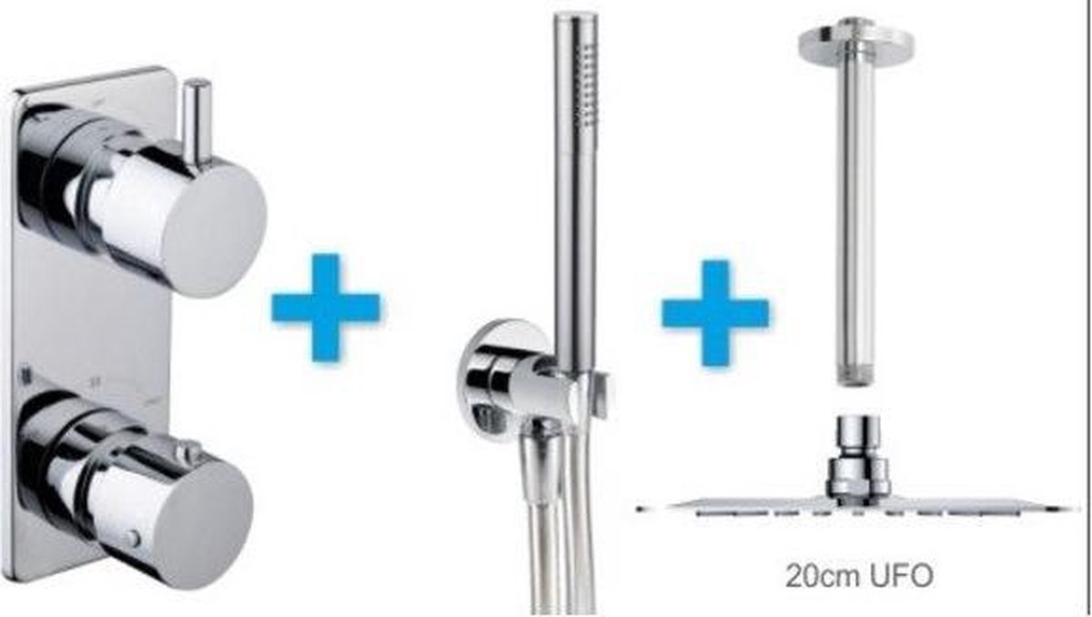 Xellanz One Pack inbouwthermostaatset type 20 20cm ufo 29.4511