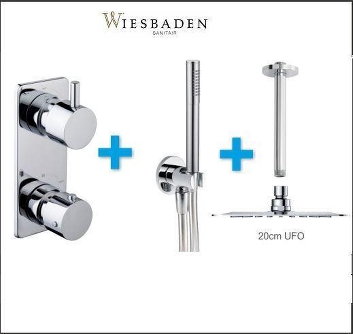 Xellanz One Pack inbouwthermostaatset type 20 20cm ufo 29.4511