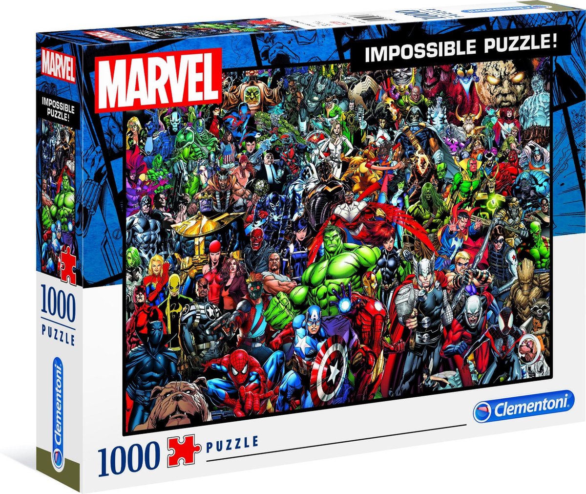 Clementoni Legpuzzel Marvel Impossible Puzzle 1000 Stukjes