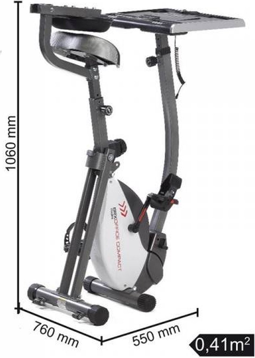 Toorx Brx Office Compact Deskbike Hometrainer - Grijs