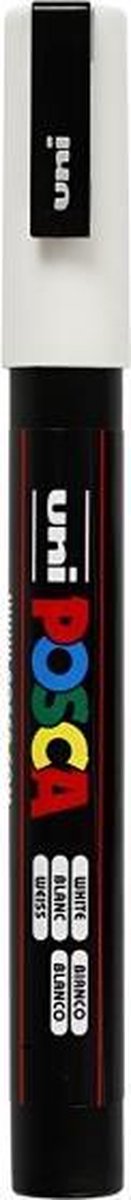 Posca Uni-ball Paint Marker Op Waterbasis Pc-3m - Wit