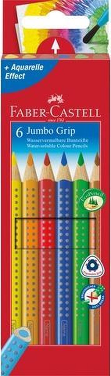 Faber Castell Kleurpotlood Jumbo Grip Etui à 6 Stuks