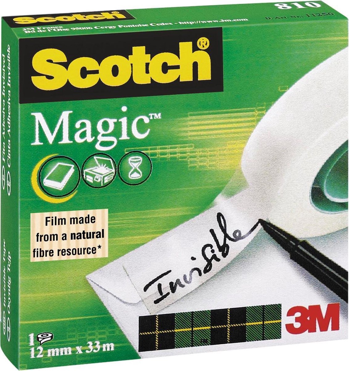 Scotch Plakband Magic Tape Ft 12 Mm X 33 M