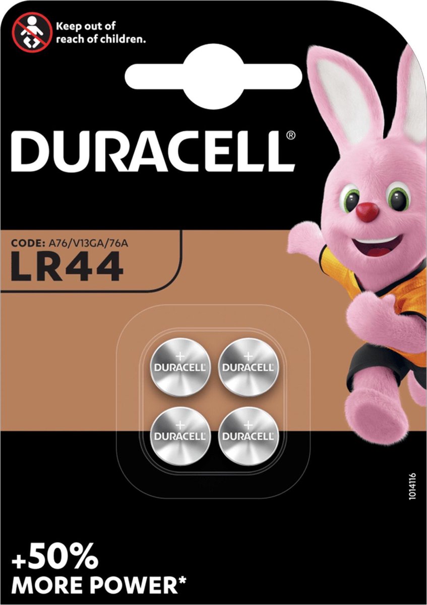 Duracell Lr44 Knoopcelbatterijen 4 Stuks