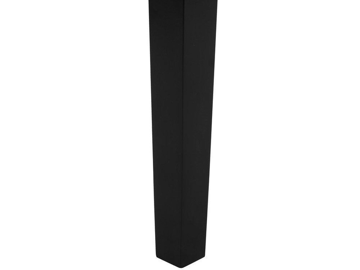 Beliani Houston Eettafel Rubberhout 75 X 120 Cm - Zwart