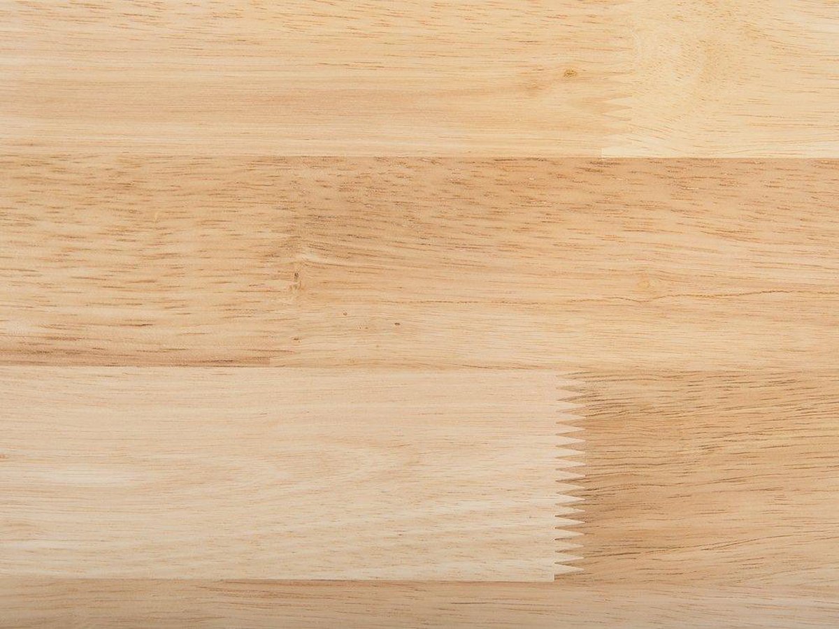 Beliani Houston Eettafel Rubberhout 75 X 120 Cm - Zwart