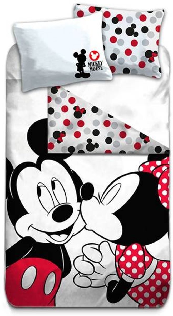 Disney Kiss - Dekbedovertrek - Eenpersoons - 140 x 200 cm - Polyester