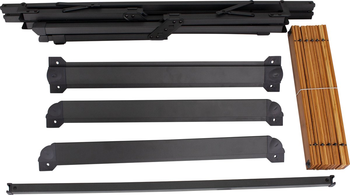 Eurotrail campingtafel Chamberry 70 x 110 x 70 cm bamboe - Bruin