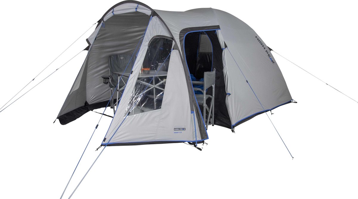 High Peak koepeltent Tessin 5.0 390 x 300 x 190 cm - Grijs