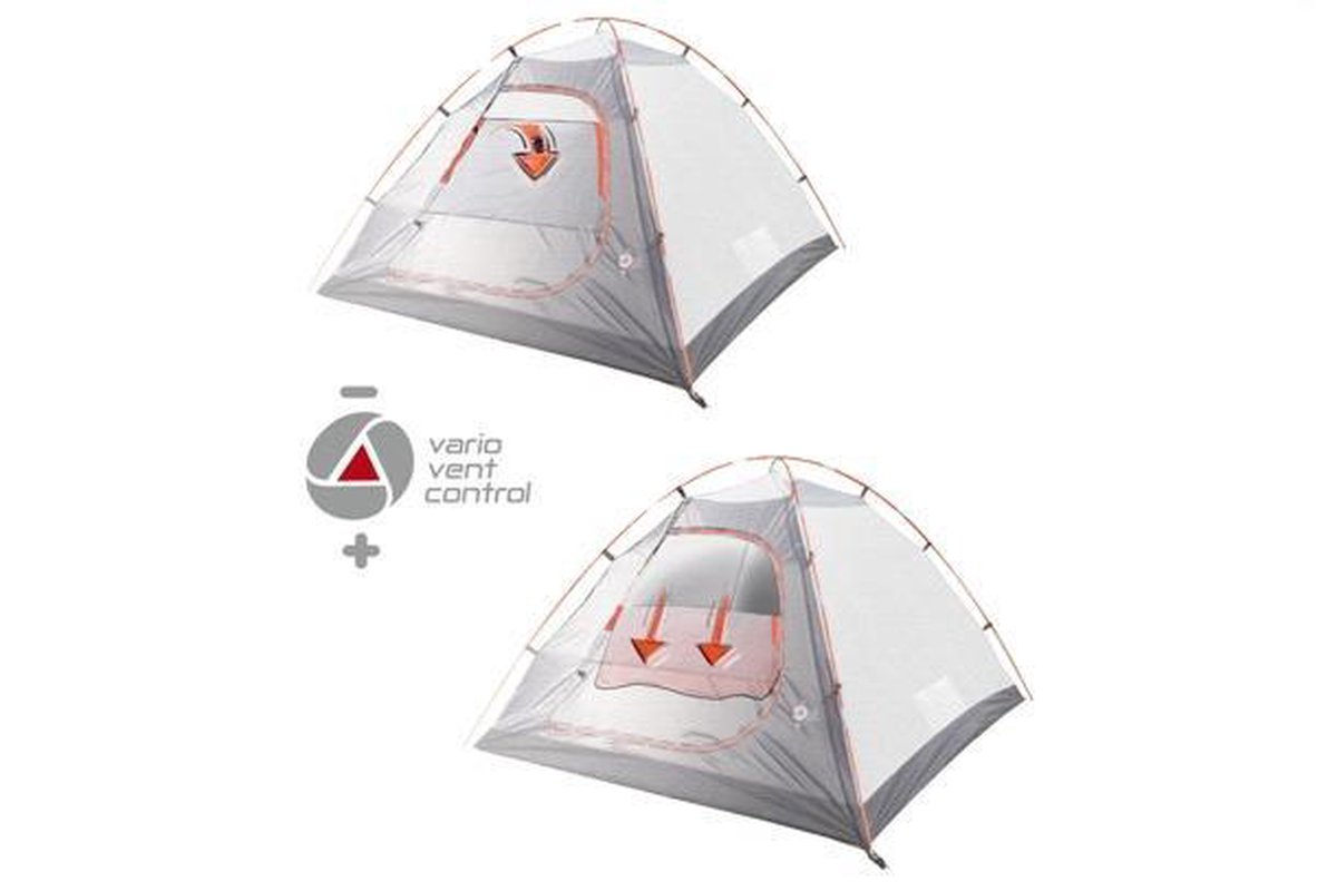 High Peak koepeltent Tessin 5.0 390 x 300 x 190 cm - Grijs