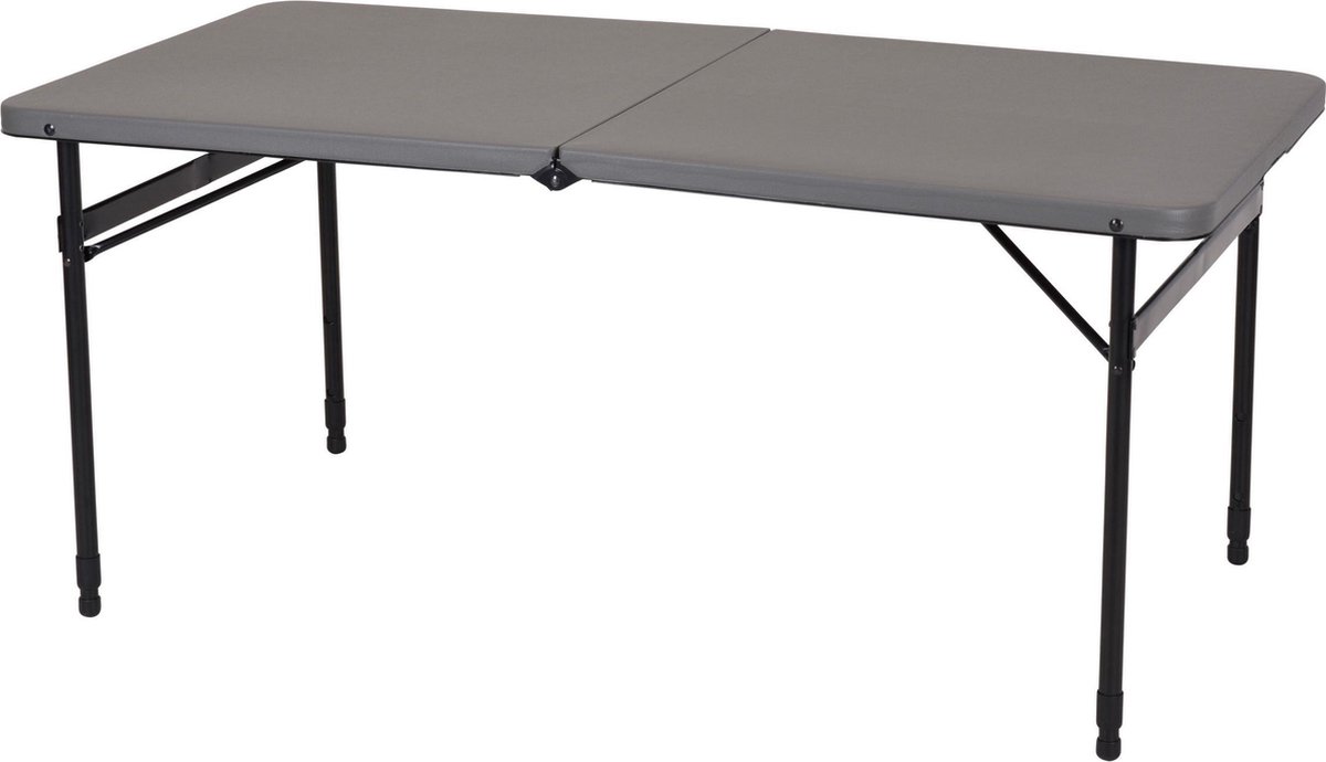 ML Redcliffs campingtafel 122 x 61 cm staal donker - Grijs