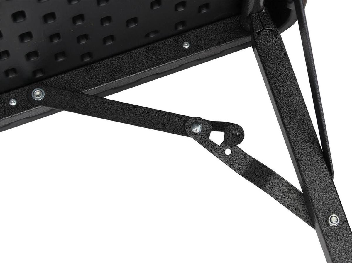 Eurotrail tafel Orly vierkant 77 x 77 x 69 cm staal - Zwart