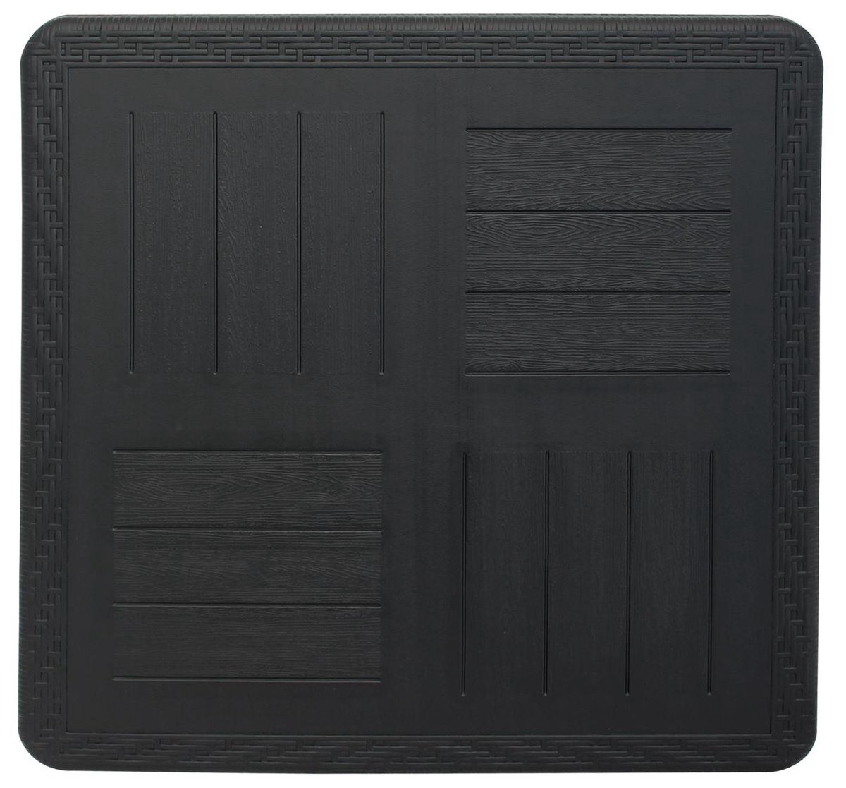 Eurotrail tafel Orly vierkant 77 x 77 x 69 cm staal - Zwart