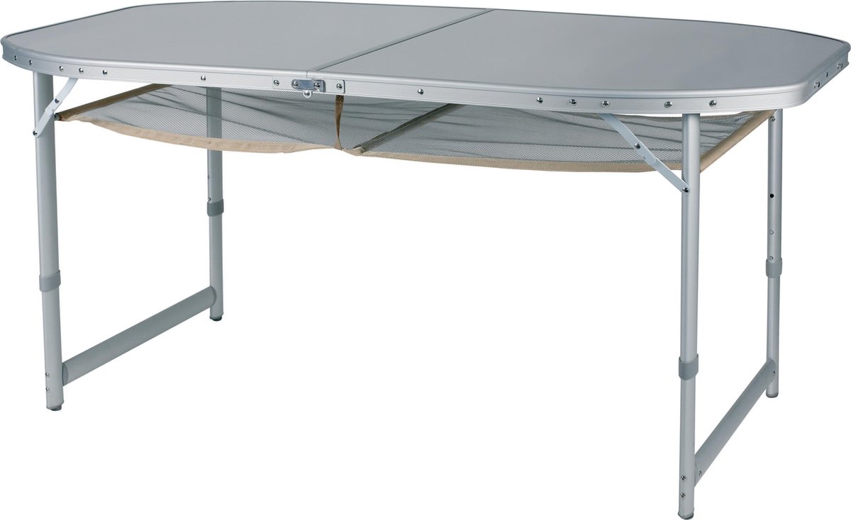 Eurotrail campingtafel Crouzet 150 x 80 x 70 cm aluminium - Silver