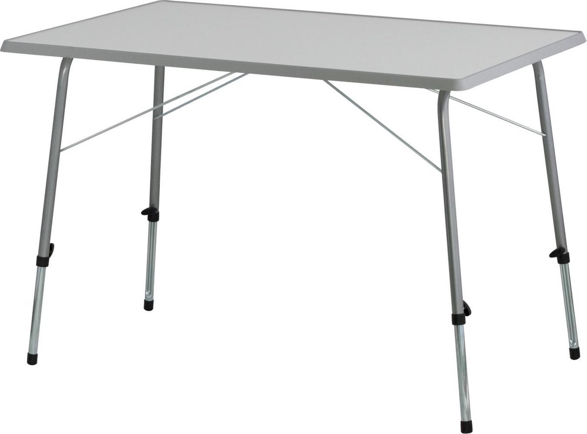 Eurotrail campingtafel Vence 100 x 68 cm sevelit/staal grijs