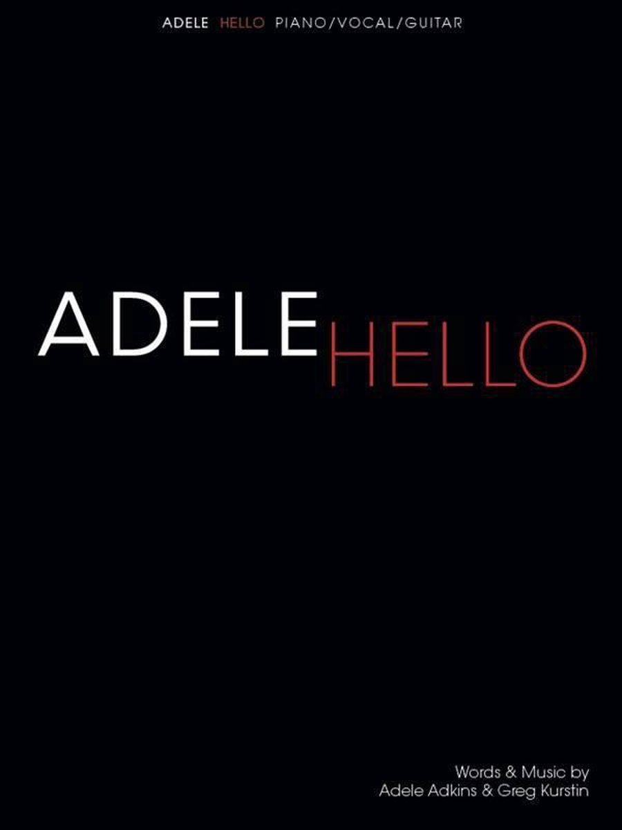 Wise Publications - Adele: Hello (PVG) voor piano, zang, gitaar
