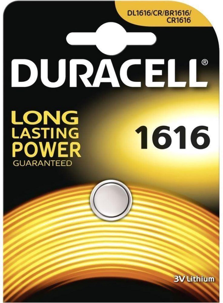 Duracell batterij DL-1616/ CR1616 3V Lithium
