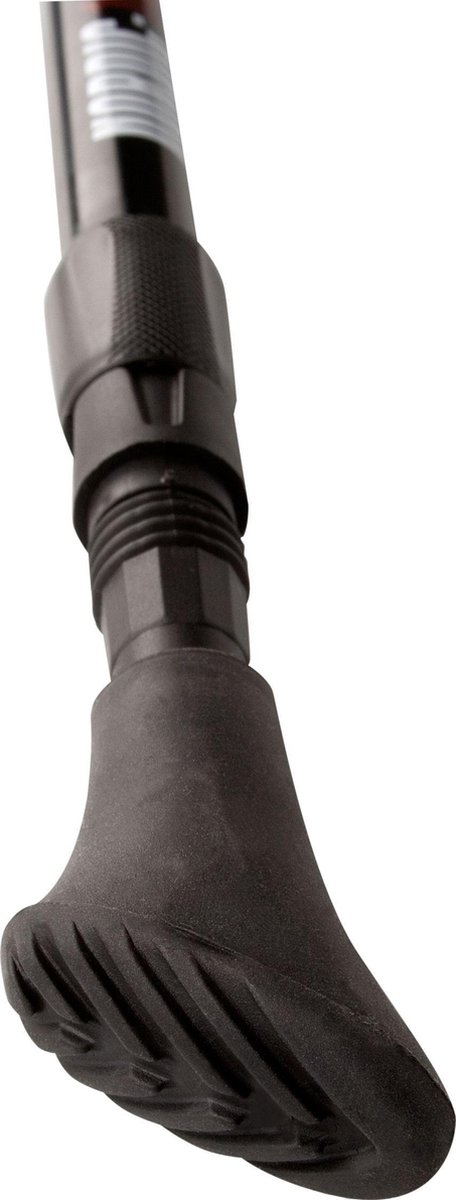 Abbey aluminium Nordic Walking stokken verstelbaar - Zwart