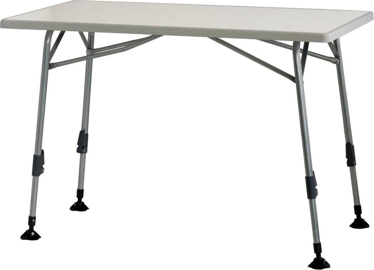 Eurotrail campingtafel St. Gobain 115 x 70 x 81 cm aluminium grijs