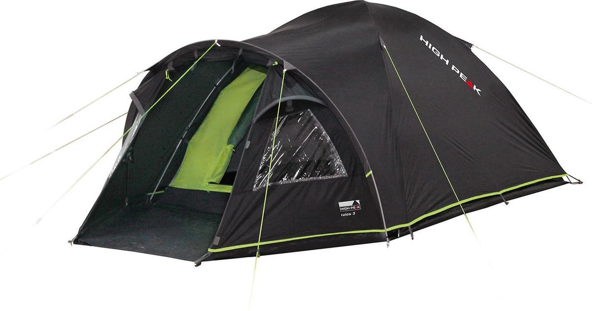 High Peak koepeltent Talos 3.0 330 x 180 cm donker/groen - Grijs