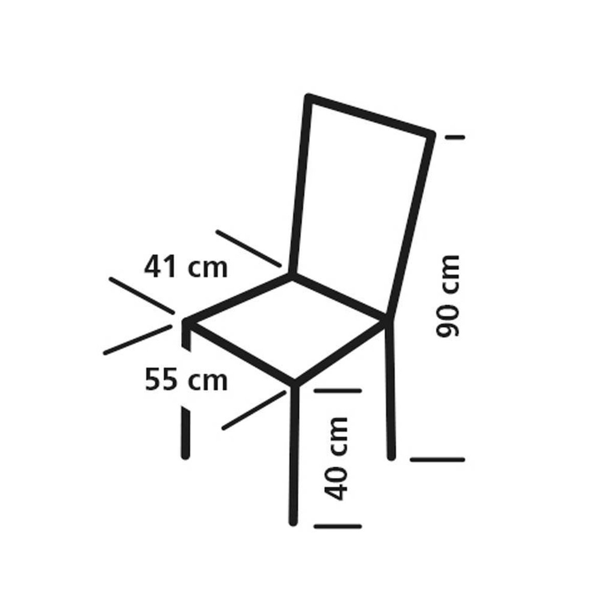 Eurotrail campingstoel Moita 90 x 55 cm aluminium - Blauw