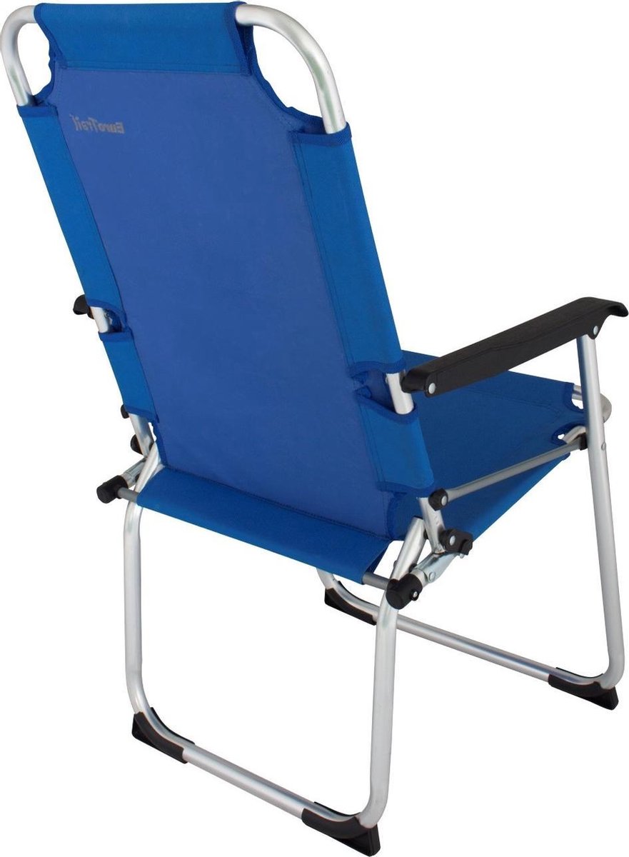 Eurotrail campingstoel Moita 90 x 55 cm aluminium - Blauw