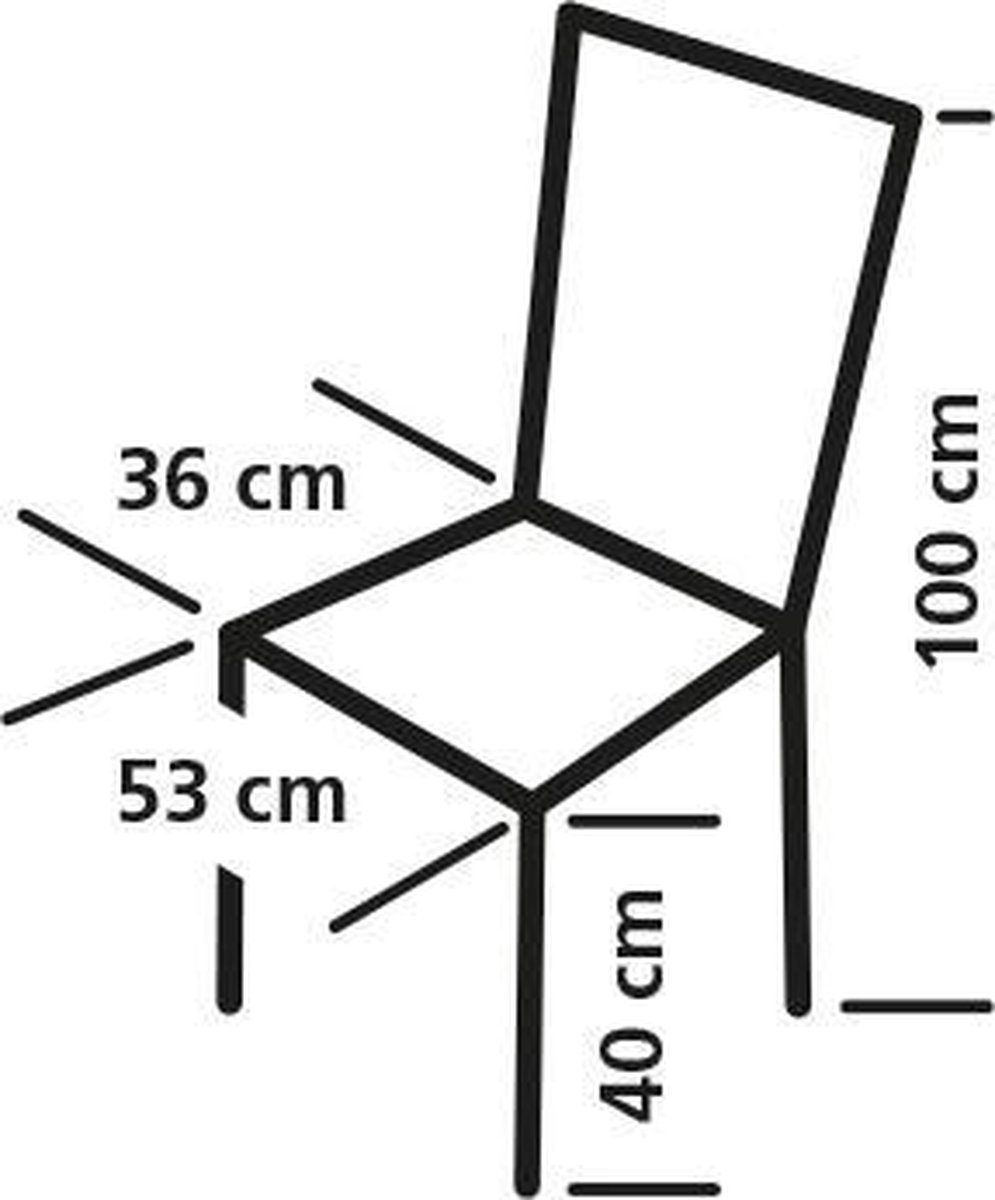 Eurotrail TravelSafe campingstoel York 53 x 36 x 100 cm aluminium - Zwart