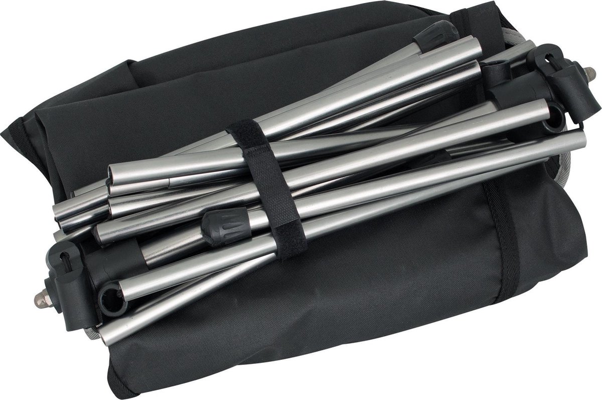 Eurotrail TravelSafe campingstoel York 53 x 36 x 100 cm aluminium - Zwart