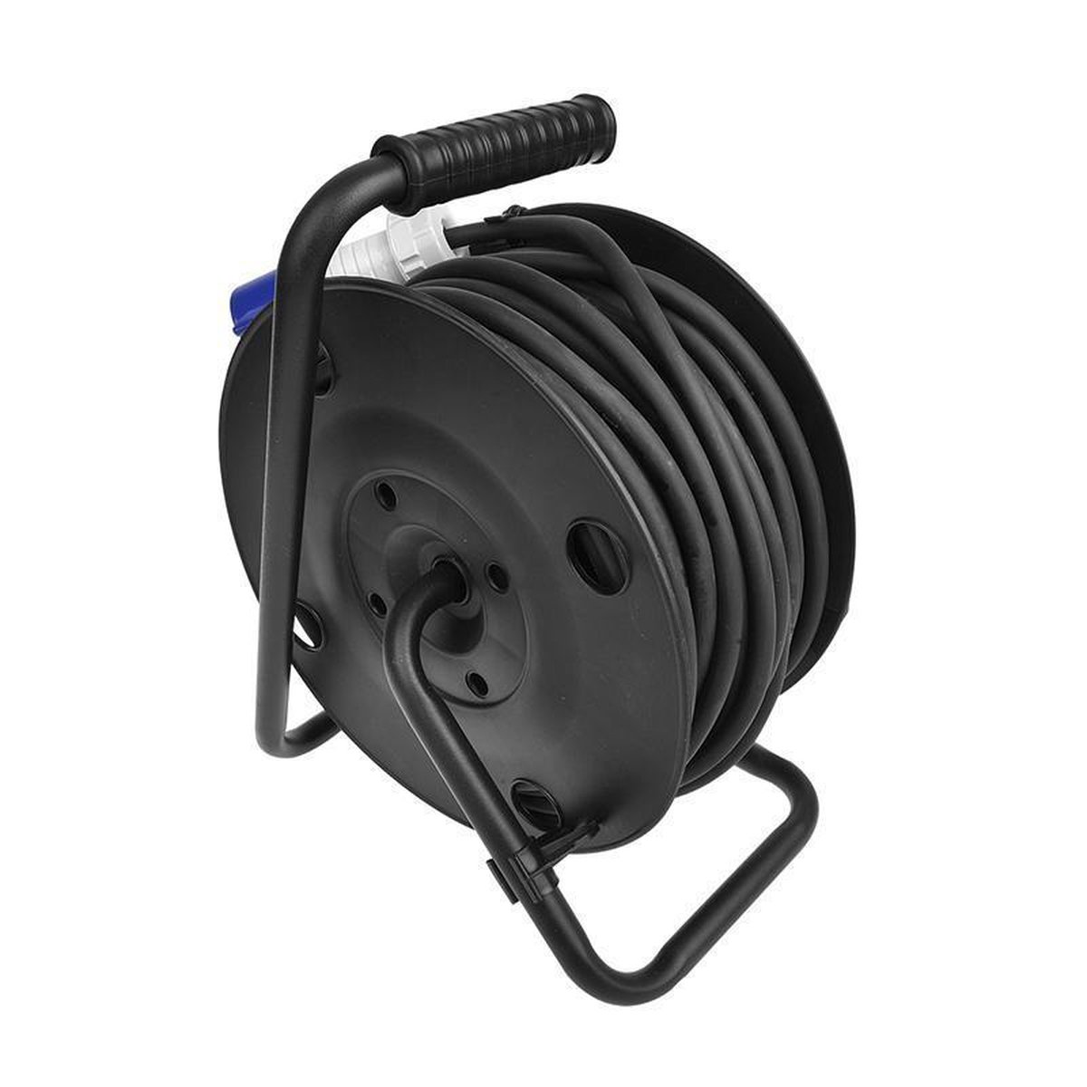 Universeel ProPlus kabelhaspel CEE 3G 1,5mm neopreen 25 meter - Zwart