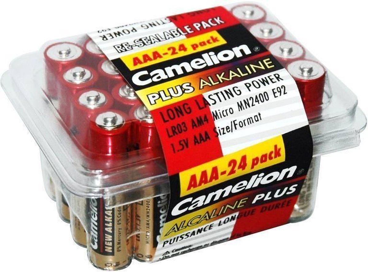 Camelion batterijen Alkaline Plus AAA LR6 24 stuks