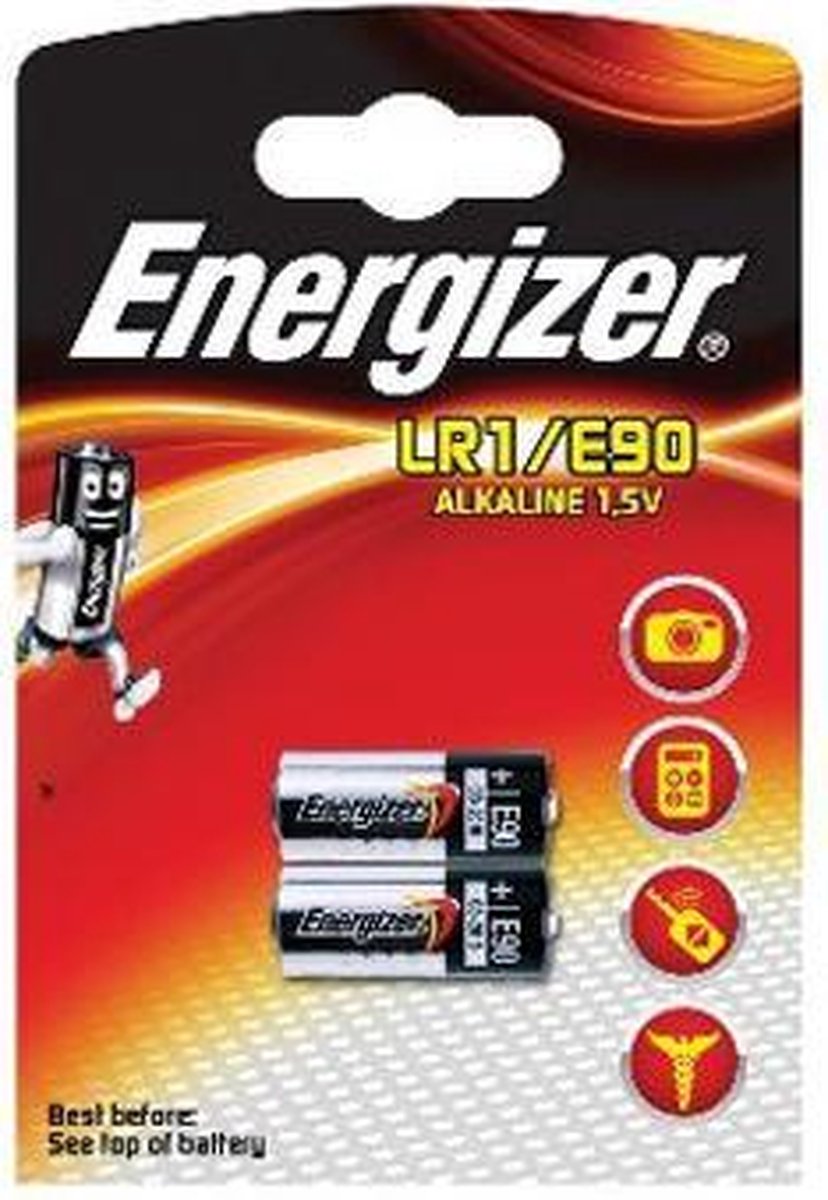 Energizer batterijen LR1/E90 Alkaline 1,5V 2 stuks
