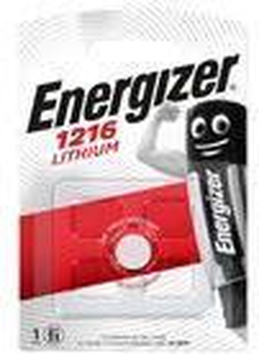 Energizer batterij knoopcel Lithium 3V CR1216 per stuk