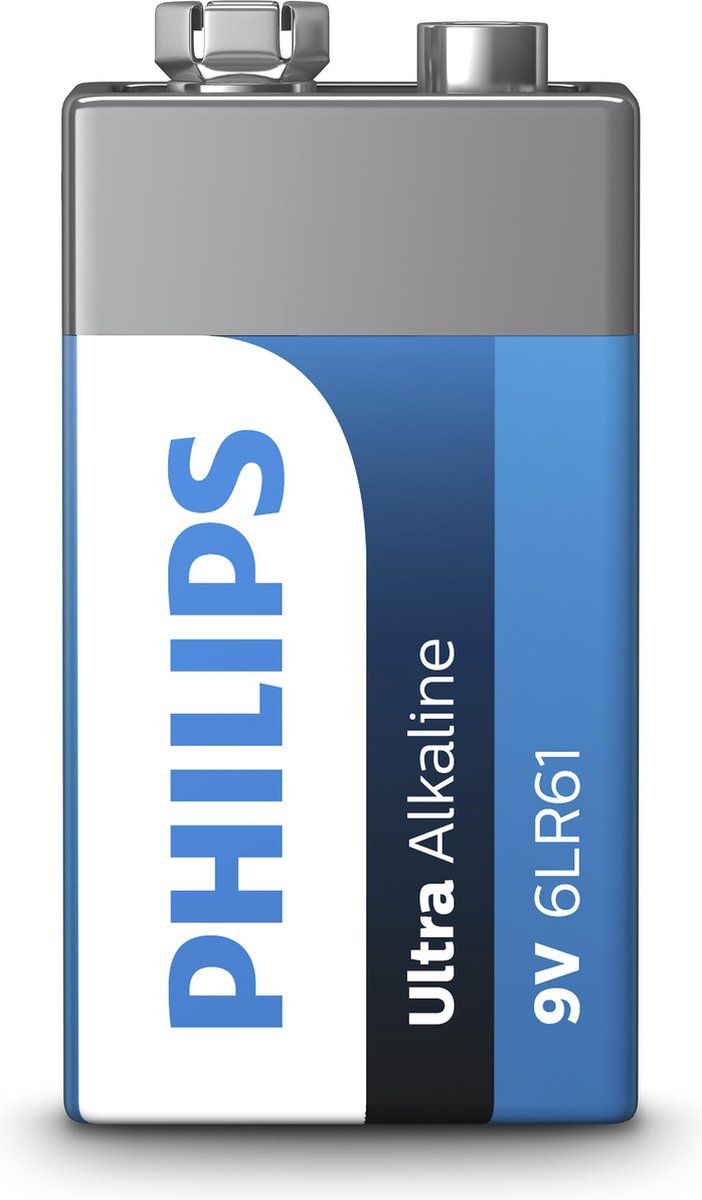 Philips batterij 9 Volt Ultra Alkaline 6LR61 9V