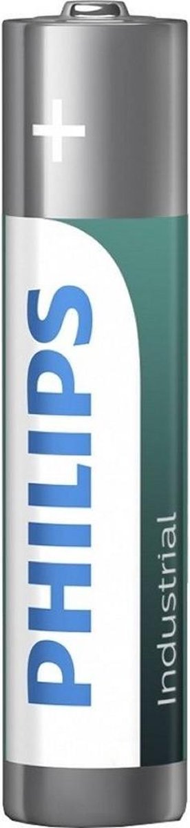 Philips batterijen AAA Industrial zilver/groen 10 stuks