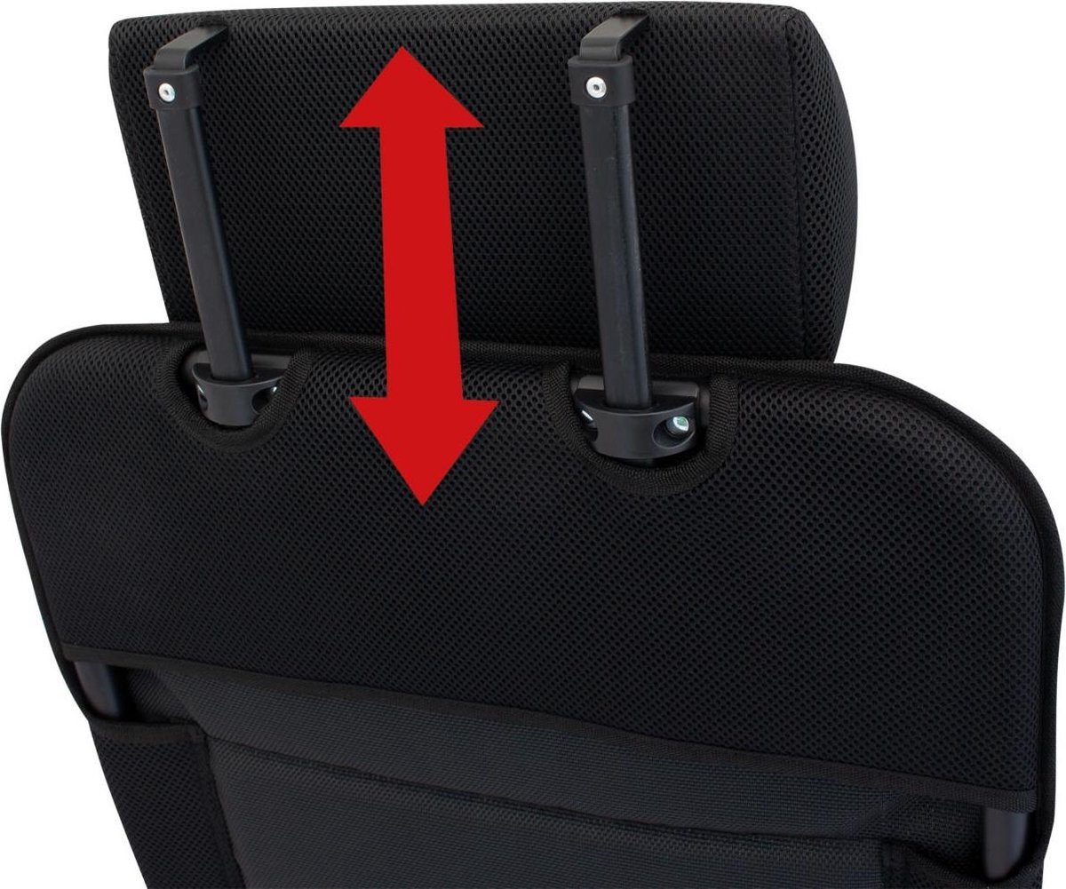 Eurotrail campingstoel Chateau 123 x 48 cm aluminium - Zwart