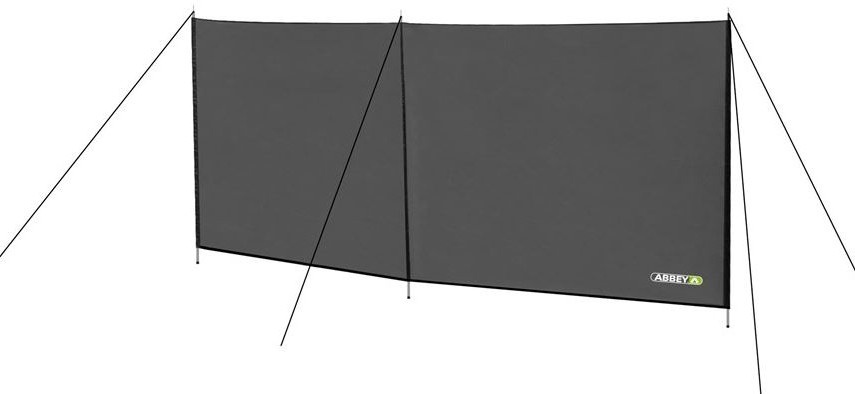 Abbey Camp windscherm 300 cm grijs