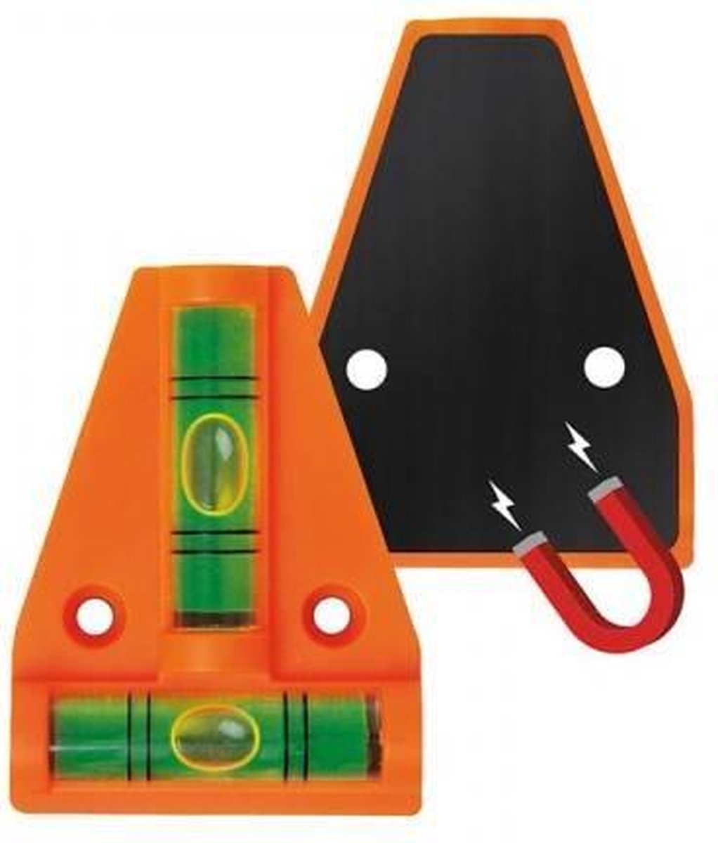 HABA ProPlus waterpas pyramide met magneet 6 cm - Oranje