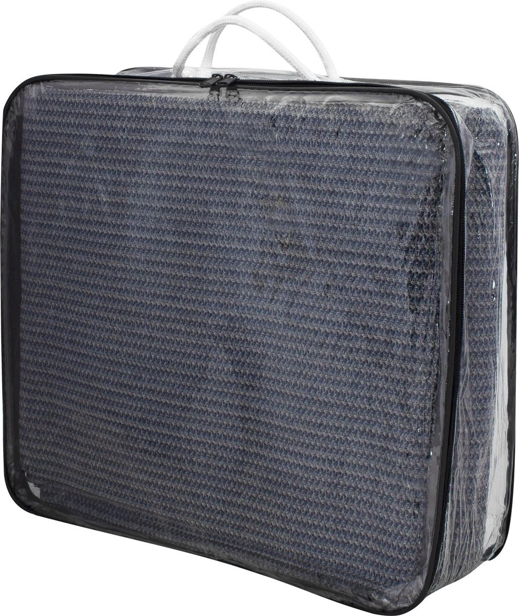 Eurotrail grondzeil Multi 2,25 kg polyester 300 x 300 cm blauw/grijs