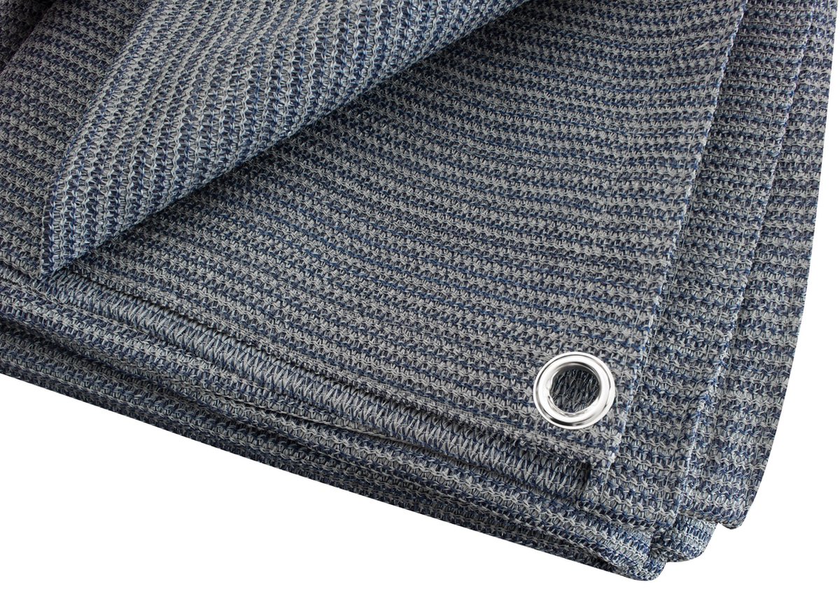 Eurotrail grondzeil Multi 2,25 kg polyester 300 x 300 cm blauw/grijs