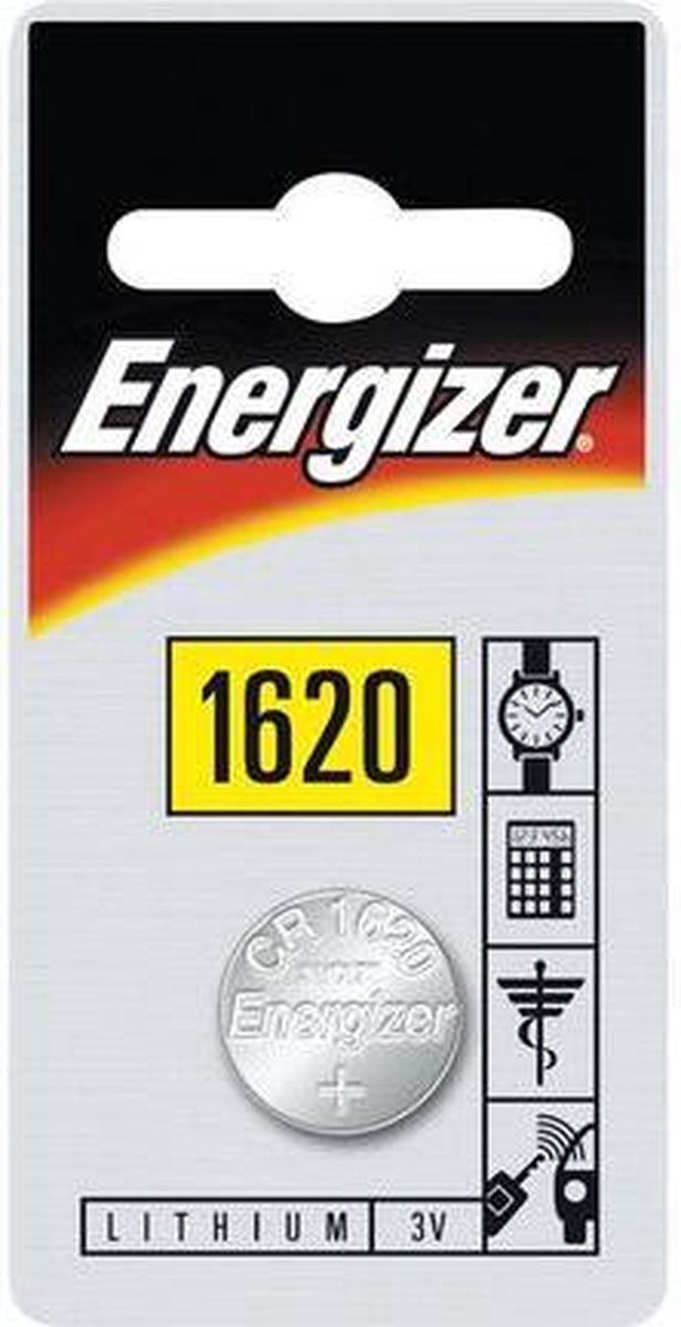 Energizer batterij knoopcel Lithium 3V CR1620per stuk